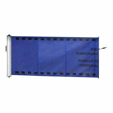 ZONEPRO Blue Portable Safety Banner PMB2000-BLU 466PMB2000BLU